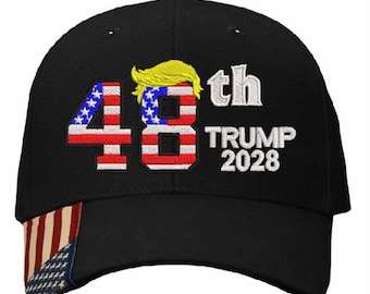 Trump 2028 Hat President USA 48th Make America Great Again MAGA Adjustable Ball Cap