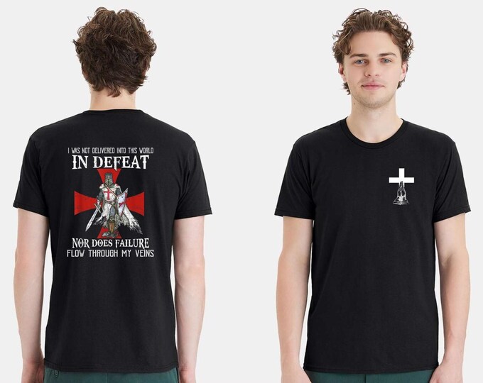 Christian Mens T-shirt Nor does Failure Flow through my Viens Short Sleeve Shirt