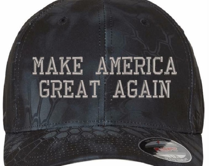 Donald Trump Hat Make America Great Again 6277 Kryptek Flex Fit Hat S/M Or L/Xl