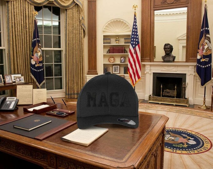 Make America Great Again MAGA Hat, Embroidered Black Hat in Various Choices President Hat