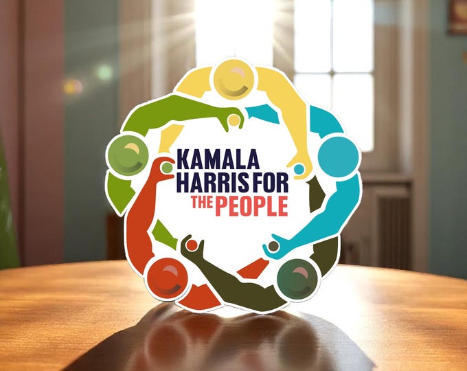 Kamala Harris Decal - For the People 2028 Window Sticker Harris 2028 Obama 2028 | Anti Trump | Kamala 2028 Window Sticker