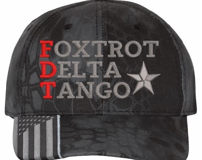 Foxtrot Delta Tango Hat, Typhoon F Donald Trump Baseball Cap, Stop The Project 2025, Veterans Against Trump, Subtle FDT, Not My President