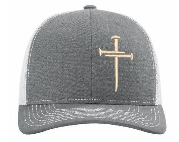 Christian Hats for Men Women Jesus  Cross 112 Gray/Heather Snapback Hat