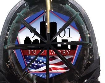 Firefighter Decal Firefighter Sticker Firefighter Helmet Flag 8 Section Reflective PENTAGON Helmet Flag Decal Helmet not included