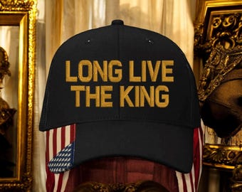 No Kings In America Embroidered Hat, Hat Gift For Anti MAGA, Anti-Trump Hat, Democracy Embroidered Hat, Protest Hat, Patriotic Hat