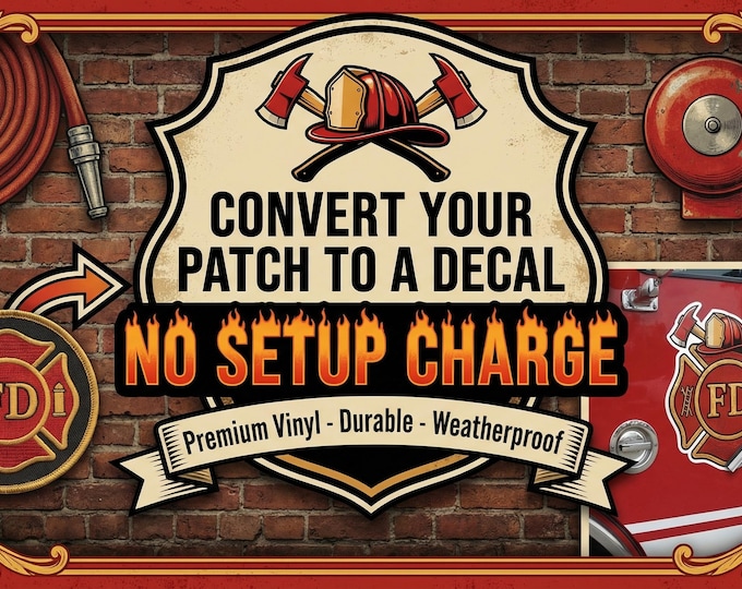 Convert your Patch, Logo or Photo to a decal (Coversion Process Only, See Description)