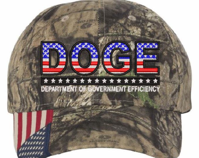 DOGE Hat Department of Government Efficiency Embroidered Adjustable Trump Hat