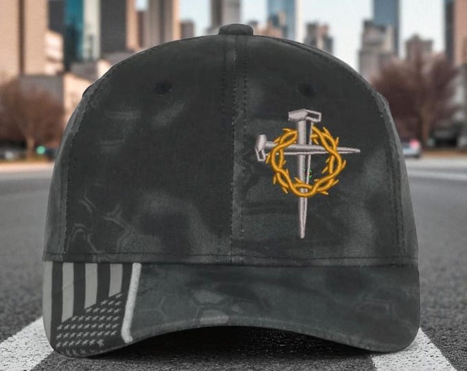 Jesus Crown of Thorns Embroidered Christian Hat for Men and Women