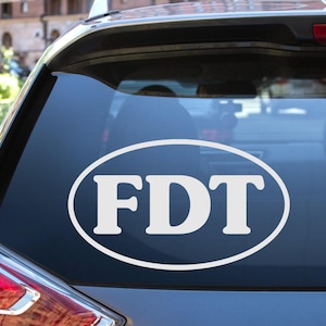 FDT | Vinyl Decal | Anti Trump | F Donald Trump | Waterproof Sticker | Laptop Sticker | Bumper Sticker | Free Shipping (SEE DESCRIPTION)