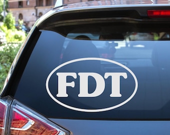 FDT | Vinyl Decal | Anti Trump | F Donald Trump | Waterproof Sticker | Laptop Sticker | Bumper Sticker | Free Shipping (SEE DESCRIPTION)