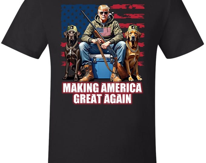 Trump Hunting Tshirt Making America Great Again Trump Shirt - MAGA MAHA DOGE