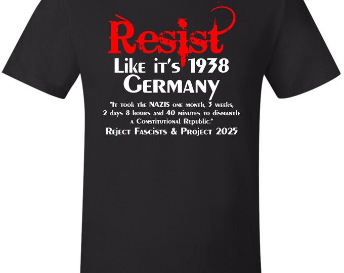Resist Anti-Trump Political Protest T-Shirt Printed Tshirt Trump Anti Trump Shir