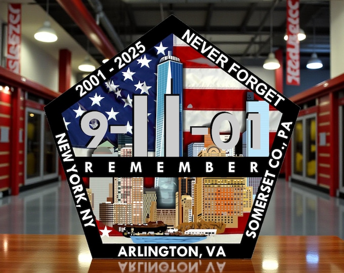 Firefighter Memorial Decals - Fire Department In Memory Reflective Helmet or Window Sticker