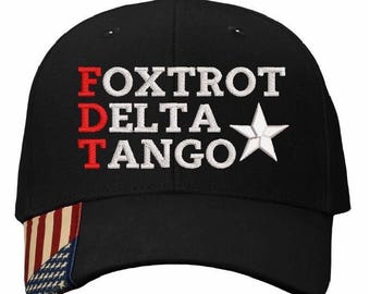 FDT Embroidered Baseball Cap: Veterans Against Trump