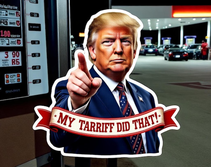 5 PACK My Tariff Did That – Anti-Trump Sticker Pack (Set of 5) | Glossy 2” Political Stickers | Funny Anti-MAGA, FDT, Liberal Protest Gift