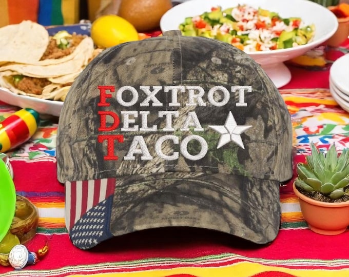 Foxtrot Delta TACO Hat, Mossy F Donald Trump Baseball Cap, Stop The Project 2025 Coup, Veterans Against Trump, Subtle FDT, Not My President