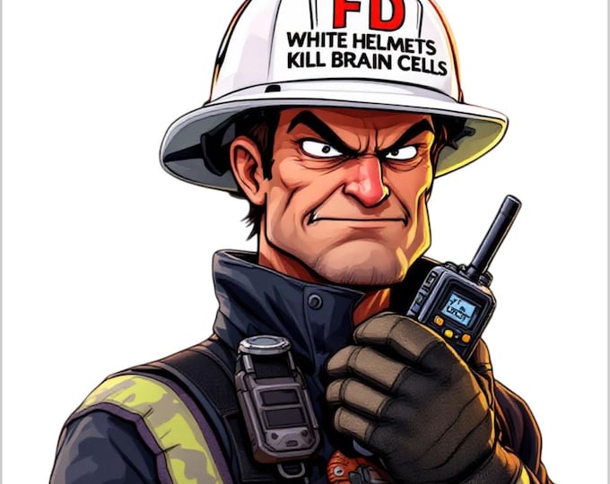 Firefighter Decal Firefighter Sticker Firefighter Fire Department White Helmets Kill Brain Cells Firefighter Decal