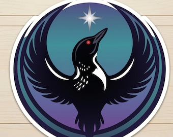 Anti ICE MN Protest Sticker, Rebel Loon Aurora Design, Resist Movement Waterproof Vinyl Decal