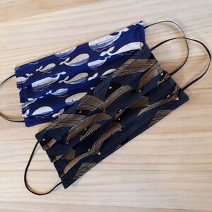 Face Mask in Quirky Fun Fabrics | Pleated Style | Ready to Ship | 3 Layers | Reversible | Reusable | Washable - FREE POSTAGE