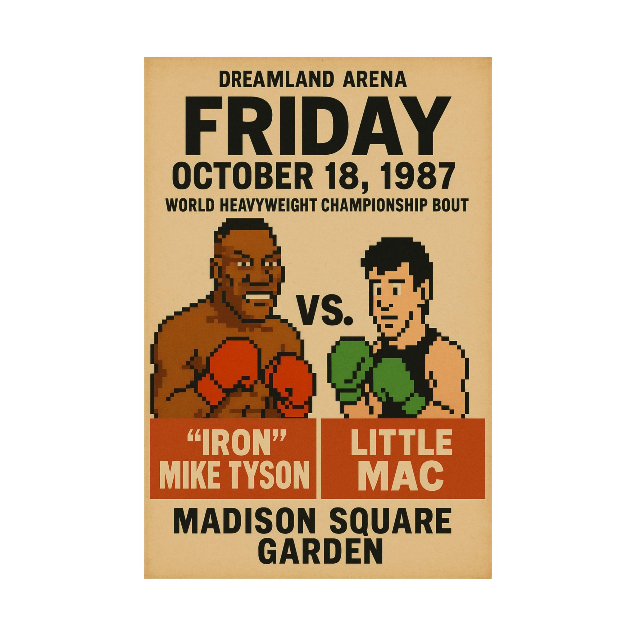 ボクシング ポスター Boxing Poster チャベス ジャクソン 等 Retro NES Boxing Poster: Punch-out!! Inspired 80s Sports Art - Etsy