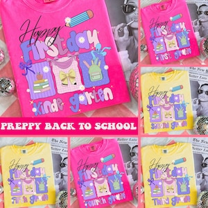Back to school png bundle, Preppy Back To School Bundle png, First Day Of School Shirt, Coquette Teacher Png, Girl Shirt Sublimation Designs