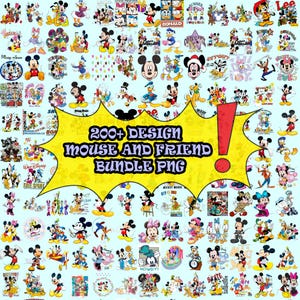 200 File Mouse And Friend Bundle Png, Mouse Character Png, Mouse And Friends Png, Disny Mouse Png, Cartoon Mouse Bundle, Digital Download