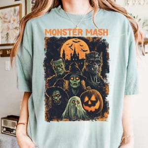 Monster Mash Png, Retro Halloween Png, Funny Halloween, Monster Png, Trending Halloween, Digital Downloads, Halloween Shirt Design