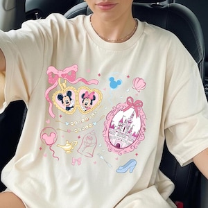 Magic Kingdom Png ,Heart locket, Magical world Png ,Minnie Mouse ears, Coquette bow Locket Png, Minnie castle, magic kingdom shirt