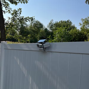 Vinyl Fence Solar Light Clip – 2x6 Inch Outdoor Light Bracket – Custom Fit Option – PETG –Black or White