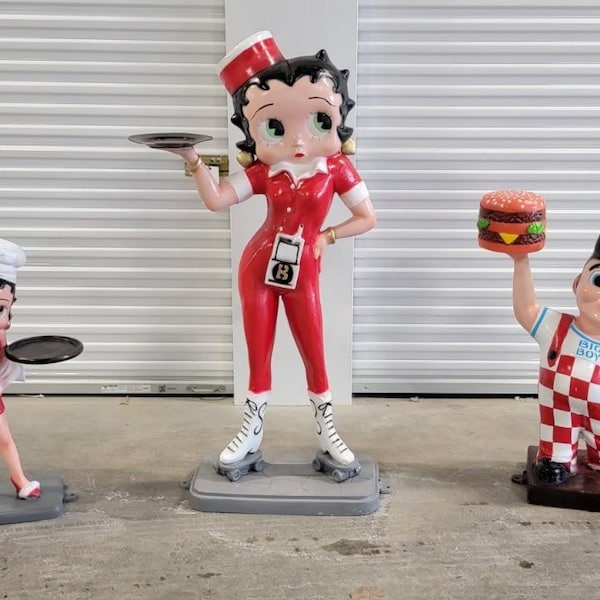 Local Pickup ONLY 38" Tall Stunning Betty Boop 41 Lbs. Cast Aluminum is Ready 2 Go