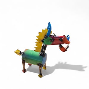 Handmade Metal Art Horse Multicolor Yard, Garden, Home Decor
