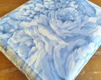 Tkanina vintage BOLD BLUE ROSES 100% bawełna 45 x 36, cięta na wymiar