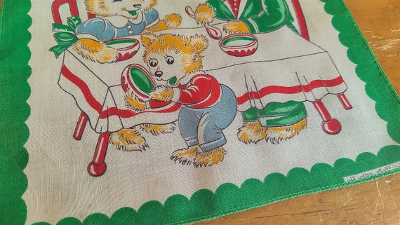 Vintage Childrens Kids Hankie Hanky Handkerchief … - image 2