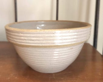 Vintage mengkom van westers aardewerk Monmouth (Illinois): 6 1/8 inch breed