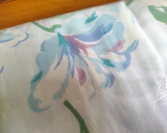 Vintage TWIN Bettlaken Pastell Floral von Fieldcrest NOS Percale 180 Thread Count