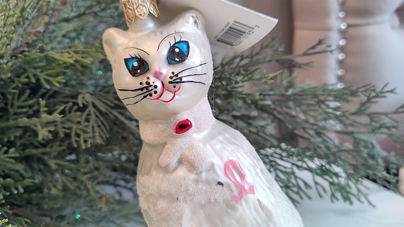 Vintage Christopher Radko Christmas Ornament Felina's Heart 1998
