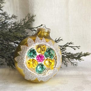 Vintage Christmas Ornament Mercury Glass Indent West Germany WW2 Era