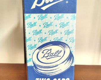 Vintage Ball Zinc Lids Set of 12 New In Original Box