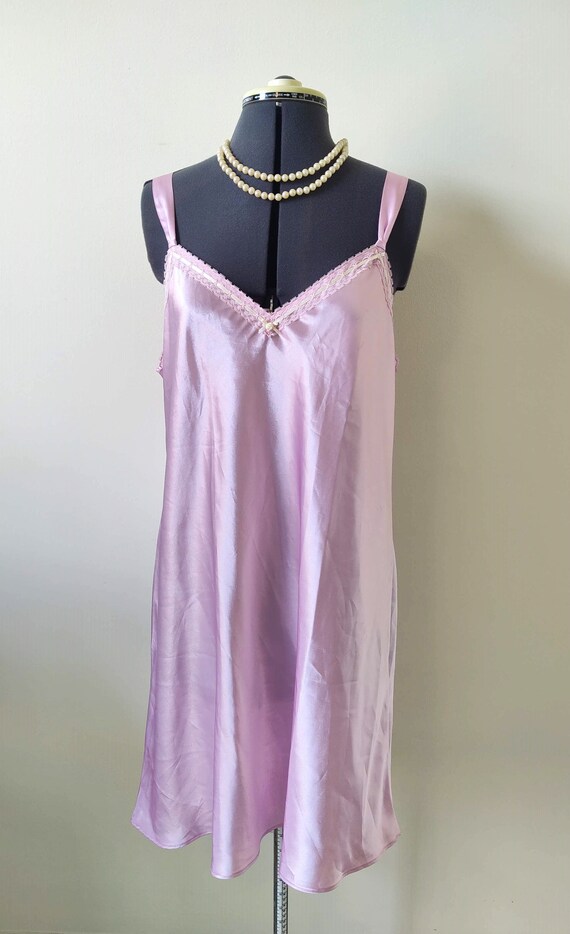 Vintage satin nightgown by Gem
