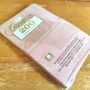 Vintage Pillowcases DUSTY ROSE by Cannon New Old Stock