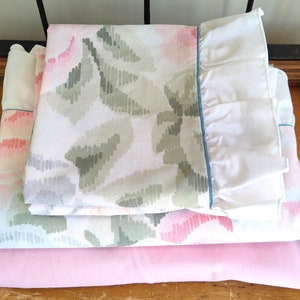 Vintage FULL Floral Sheet Set Percale Sheets by Westpoint Pepperell