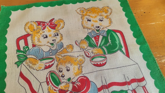 Vintage Childrens Kids Hankie Hanky Handkerchief … - image 3