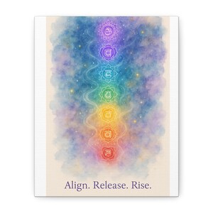 Chakra Canvas Wall Art: Meditation & Spiritual Home Decor