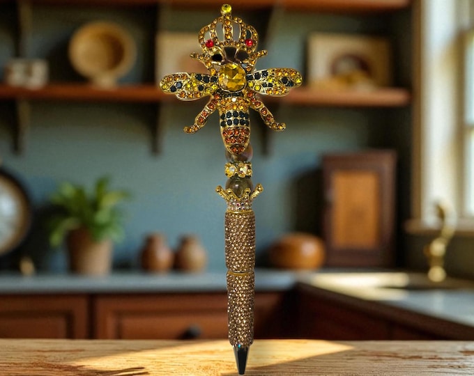Queen Bee Rhinestone Pen