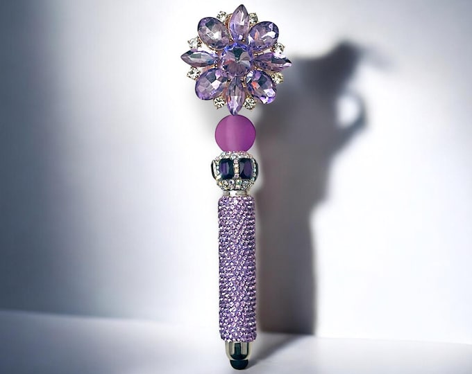 Jeweled Floral Stylus