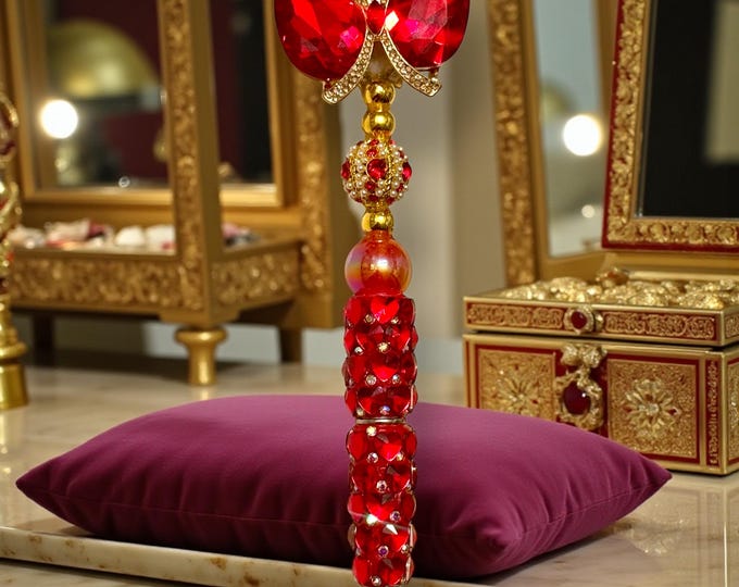 Crystal Butterfly and Hearts Jeweled Pen: Jeweled Desk Accessory