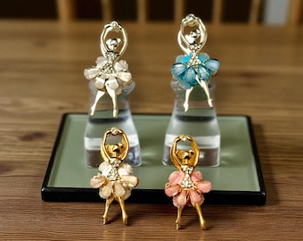 Rhinestone Ballerina Pen Beads: Elegant Writing Accessories
