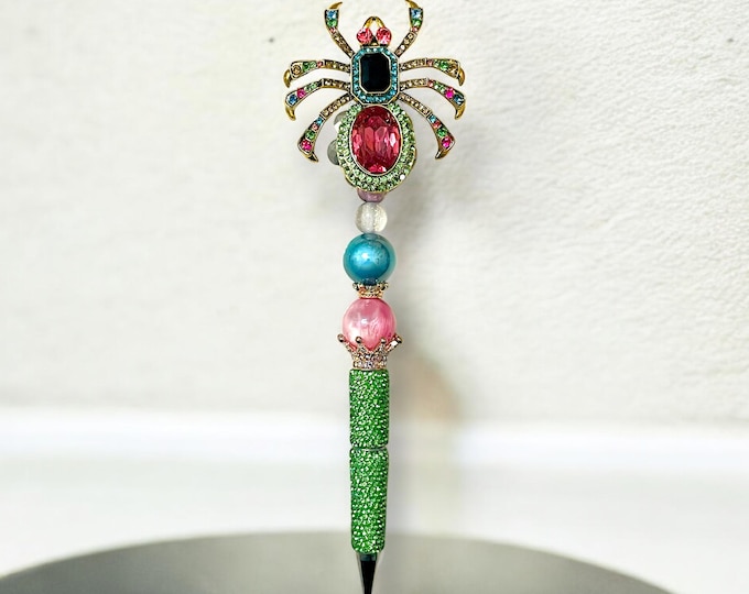 Jeweled Spider Rhinestone Pen