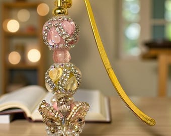 Rhinestone Butterfly Bookmark: Jeweled Reading Accessory