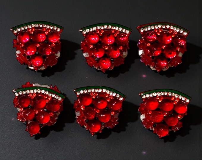 Watermelon Rhinestone DIY Beads: Vibrant Craft and Jewelry Embellishments
